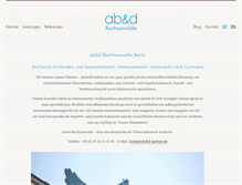 Tablet Screenshot of abd-partner.de
